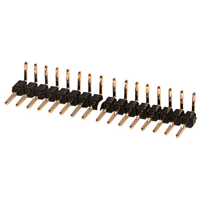 Connettore angolare strip-line 40 poli passo 2,54 mm per cablaggio elettrico compatto e preciso