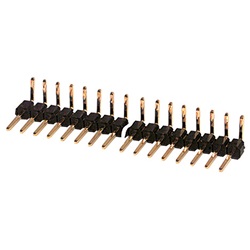 Connettore angolare strip-line 40 poli passo 2,54 mm per cablaggio elettrico compatto e preciso