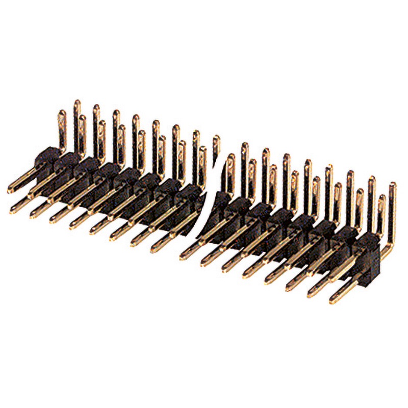 Connettore angolare strip-line 2,54 mm 40+40 pin per circuiti elettronici