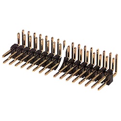 Connettore angolare strip-line 2,54 mm 40+40 pin per circuiti elettronici