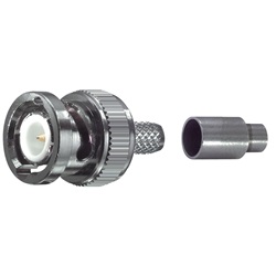 Spina BNC crimp 50 ohm UG88U/174CR connettore alta qualità per trasmissione video e segnali RF cavi coassiali standard