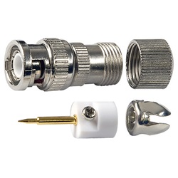 Spina volante BNC connessione rapida 75 ohm per installazioni elettriche professionali e domestiche