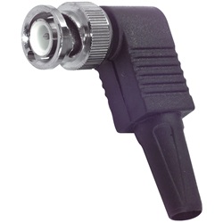 Spina volante BNC angolare con guida cavo per impianti elettrici connessioni sicure e compatte