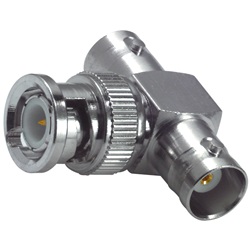 Adattatore BNC a T maschio 2 femmine UG274 per segnale video e dati professionale