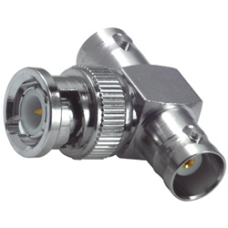 Adattatore BNC a T maschio 2 femmine UG274 per segnale video e dati professionale