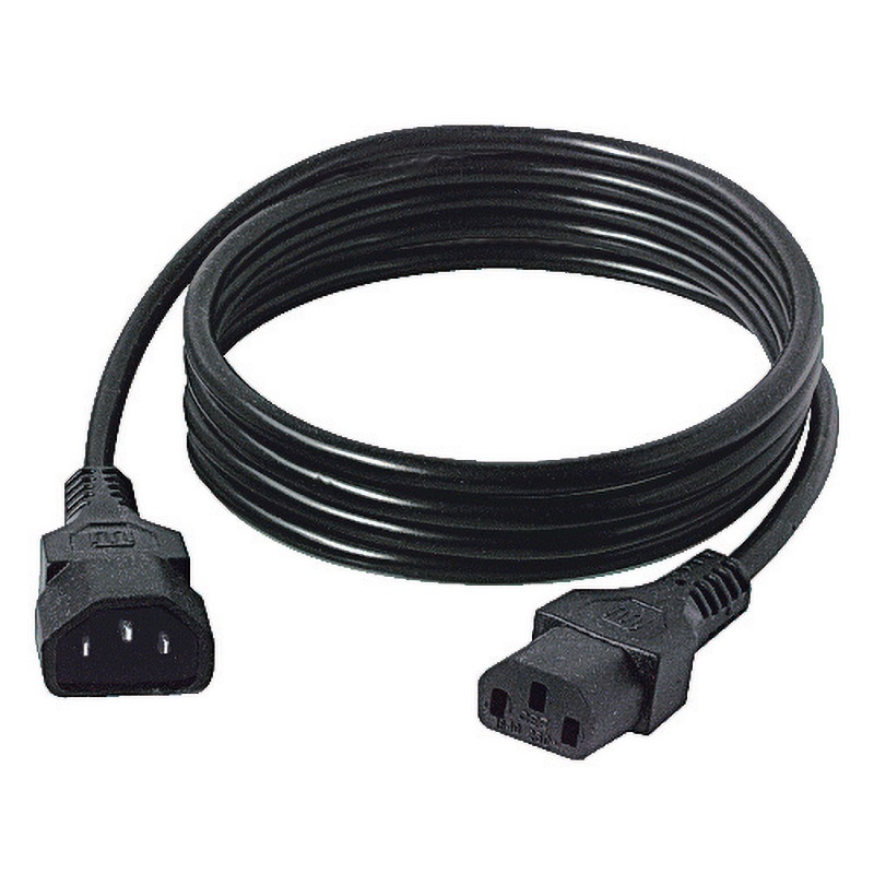 Cavo alimentazione C13/C14 3x0,75mm² 1,5m per uso domestico e professionale