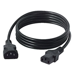 Cavo alimentazione C13/C14 3x0,75mm² 2m per uso professionale e domestico