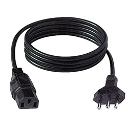 Cavo alimentazione italiano C13 3x0,75mm² 2 metri per apparecchi elettrici domestici e professionali