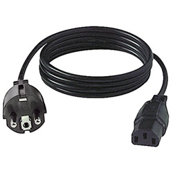 Cavo alimentazione SCK/C13 3x0,75mm² 2m flessibile per apparecchiature elettriche e informatiche
