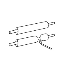 Bobina termoregolatrice diametro 19 mm compatta per controllo temperatura applicazioni elettriche