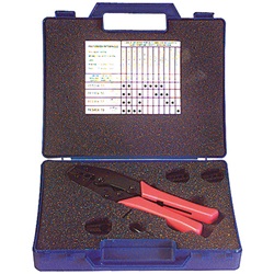 Kit pinza a crimpare elettrica robusta ergonomica per installazioni professionali rapide e sicure