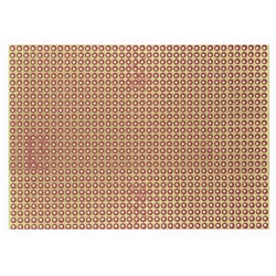 Piastra isolante 100x160 mm passo 2,54 mm montaggio elettrico stabile e sicuro