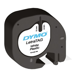 Nastro carta DYMO LetraTAG 12mmx4m stampa nitida adesione superfici elettrico ufficio