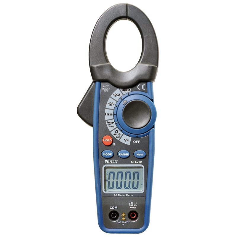 Pinza amperometrica digitale NI5010 compatta ergonomica per misurazioni elettriche industriali e residenziali
