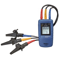 Indicatore di fase NI 8060 compatto per verifica sequenza fasi impianti elettrici professionale