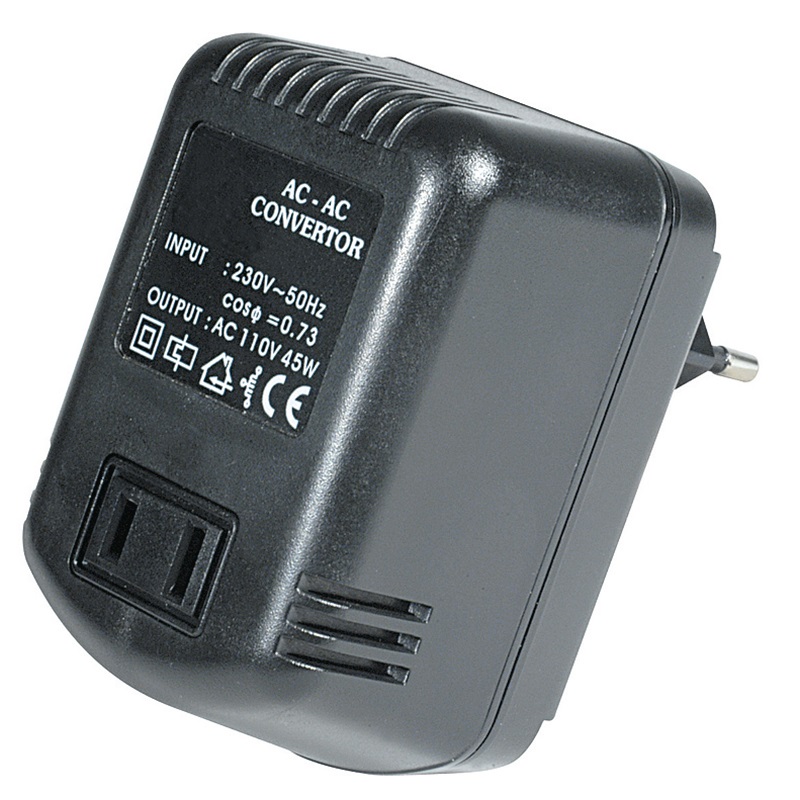 Convertitore tensione 220/110 VAC 45W compatto per uso domestico e professionale