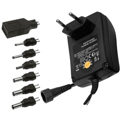 Alimentatore switching 18W uscita regolabile 3-12V CC per impianti elettrici domestici e professionali