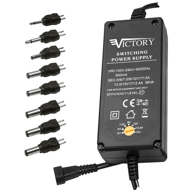 Alimentatore switching compatto 5-15 V 3000 mA per installazioni elettriche professionali