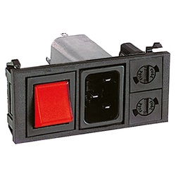 Spina filtro interna illuminazione rossa 2 porte alta efficienza sicurezza impianti elettrici