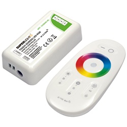 Controllo LED RGB 6A con radiocomando integrato per illuminazione residenziale e commerciale