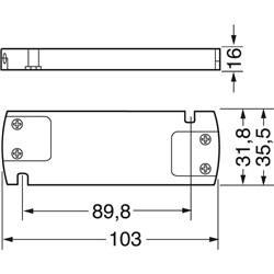 Driver LED 20W 24Vcc morsetti compatto efficiente per illuminazione LED indoor/outdoor