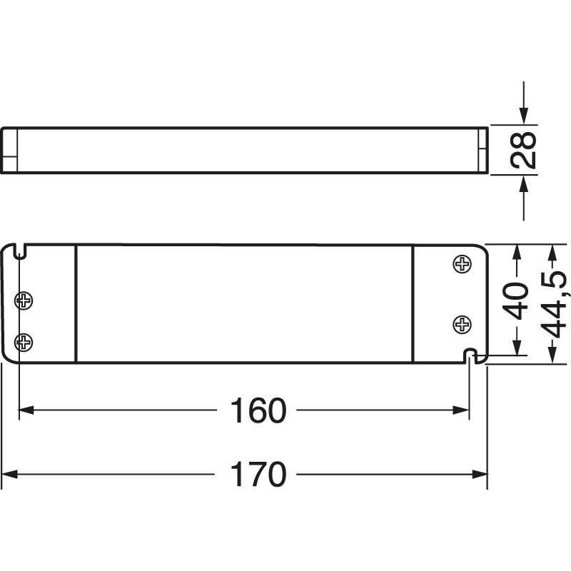 Driver LED slim 75W 24Vcc alimentazione stabile efficienza energetica installazioni elettriche