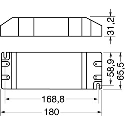 Driver LED slim 100W 24Vcc compatto efficiente per illuminazione industriale e commerciale