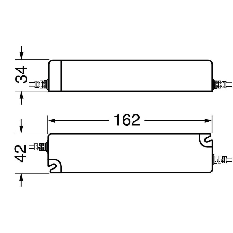 Driver LED 60W 24Vcc IP67 compatto resistente per illuminazione esterna efficiente