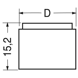 Manopola con indice diametro 20 mm altezza 16 mm per applicazioni elettriche controllo preciso ergonomica