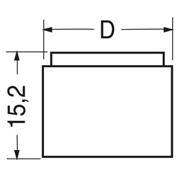 Manopola con indice diametro 25 mm altezza 16 mm design ergonomico controllo preciso apparecchiature elettriche