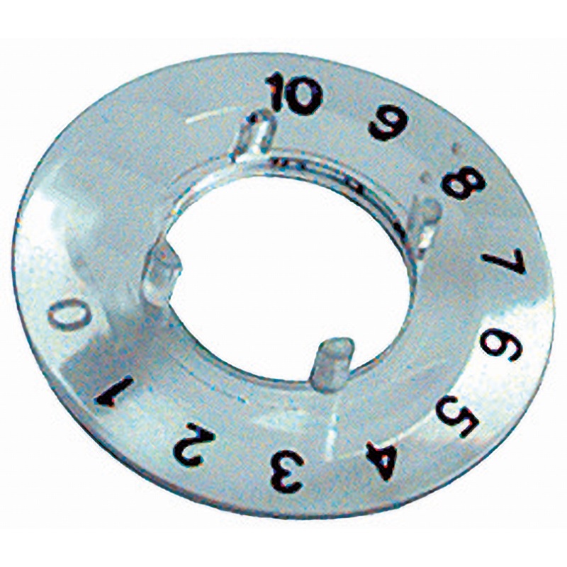 Disco graduato metallo 26 mm scala 0-10 per manometri precisione impianti elettrici