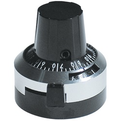 Manopola rotativa precisione 10 giri diametro 22 mm per impianti elettrici professionali