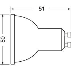 Lampada LED GU10 7W luce bianco caldo risparmio energetico ambienti domestici e commerciali