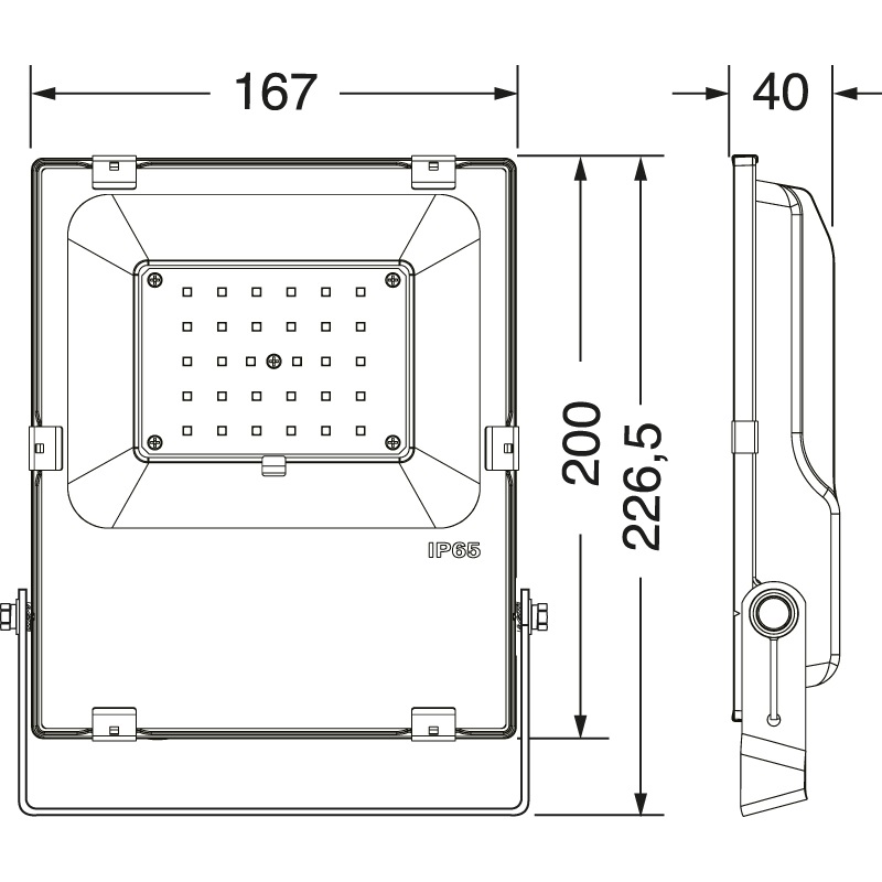 Proiettore LED esterno RGBWW 30W IP65 illuminazione colorata giardini terrazze