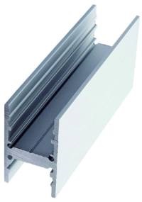 Barra profilo S30 2 metri bianco resistente per impianti elettrici montaggio rapido