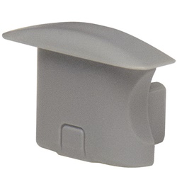 Tappo universale grigio resistente per profilo RS7 protezione impianti elettrici