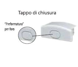 Tappo Universale Di Chiusura Per Profilo Rs15