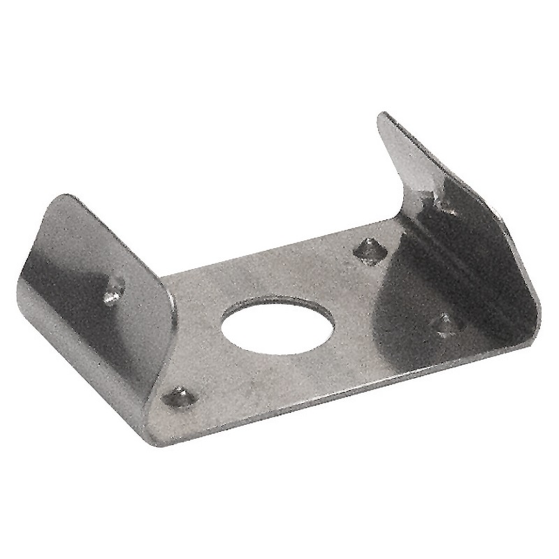 Staffa metallo resistente per fissaggio profili S17, montaggio rapido, applicazioni impiantistica elettrica professionale