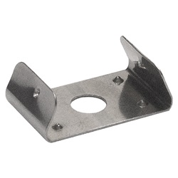 Staffa metallo resistente per fissaggio profili S17, montaggio rapido, applicazioni impiantistica elettrica professionale