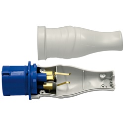Adattatore volante spina Schuko 16A compatto per installazioni elettriche sicure e versatili