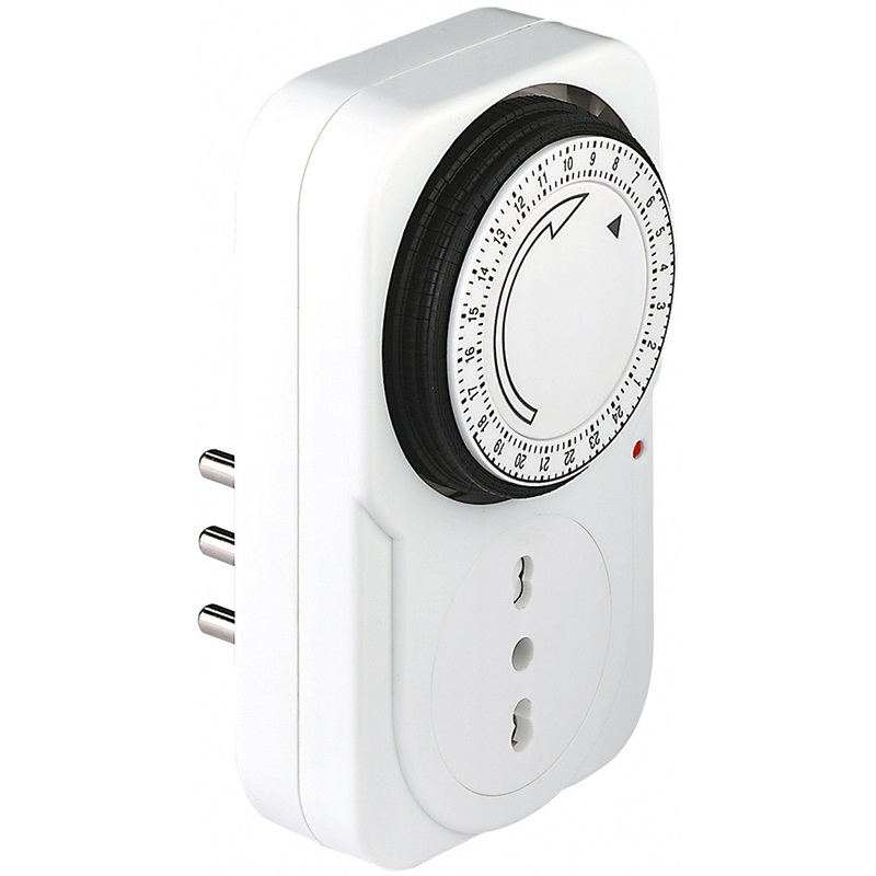 Programmatore analogico 3500W controllo temporizzato impianti elettrici domestici e industriali