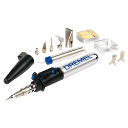 Saldatore portatile a gas Dremel leggero compatto fiamma regolabile per saldatura elettrica ed elettronica professionale