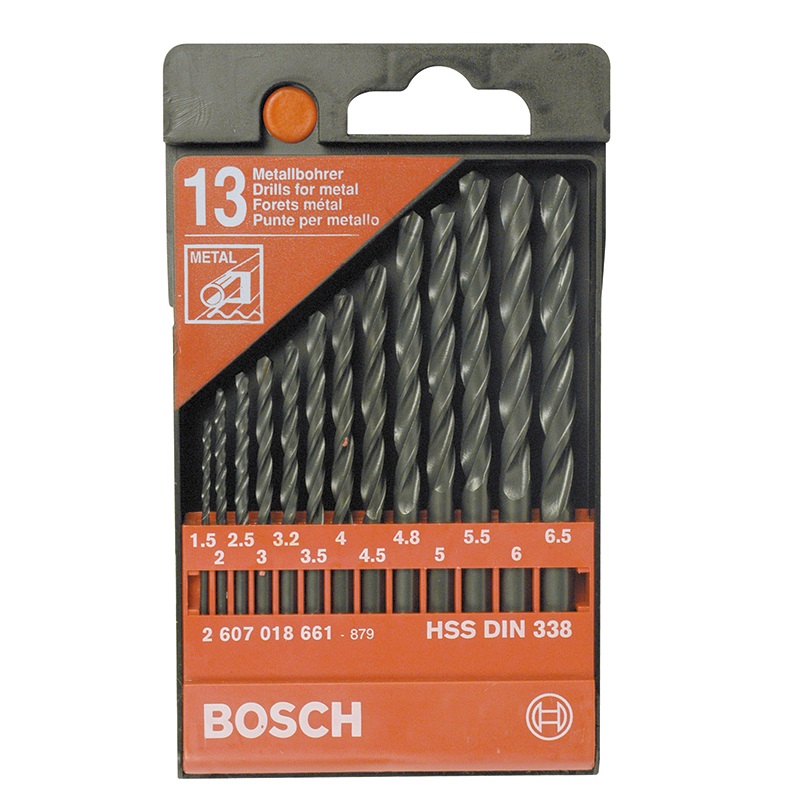 Set 13 punte HSS-R acciaio alta velocità foratura metalli precisione settore elettrico