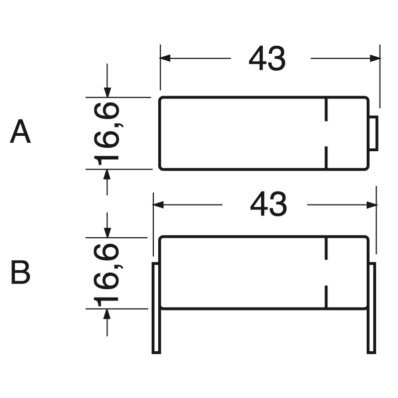 Batteria ricaricabile Ni-MH 4/5 A 1.2V 1800mAh terminali saldabili per applicazioni elettriche