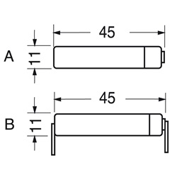 Batteria ricaricabile Ni-MH AAA 1,2V 600mAh con sensore temperatura per dispositivi elettrici