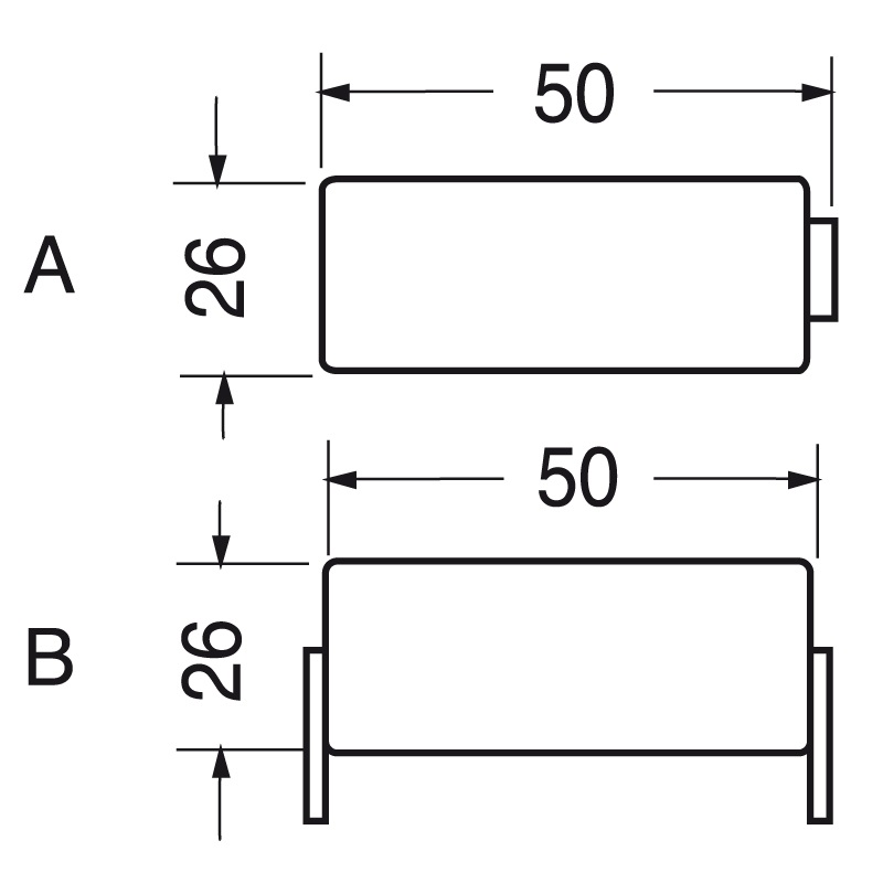 Batteria Ni-Cd 1,2V 2500mAh compatta ricaricabile per torce e dispositivi elettrici