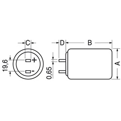 Accumulator cilindrico al piombo 2V 2,5Ah per applicazioni elettriche affidabili e durature