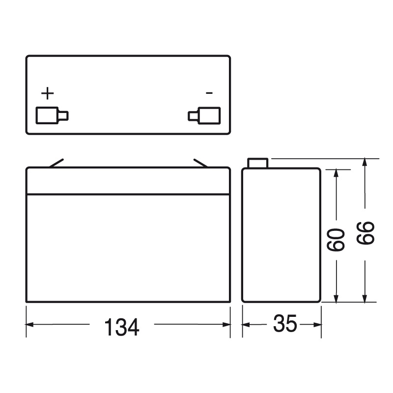 Batteria ricaricabile al piombo 6V 3,3Ah energia stabile per applicazioni elettriche