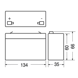 Batteria ricaricabile al piombo 6V 3,3Ah energia stabile per applicazioni elettriche