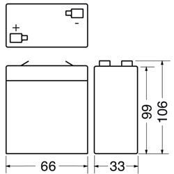 Batteria ricaricabile al piombo 6V 3,2Ah compatta per applicazioni elettriche affidabili